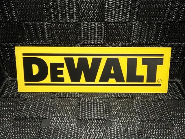HueForge model: Dewalt Logo - Hueforge by JoDau