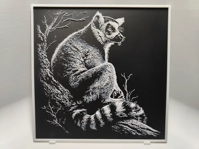 HueForge model: Lemur - Hueforge by BeaN
