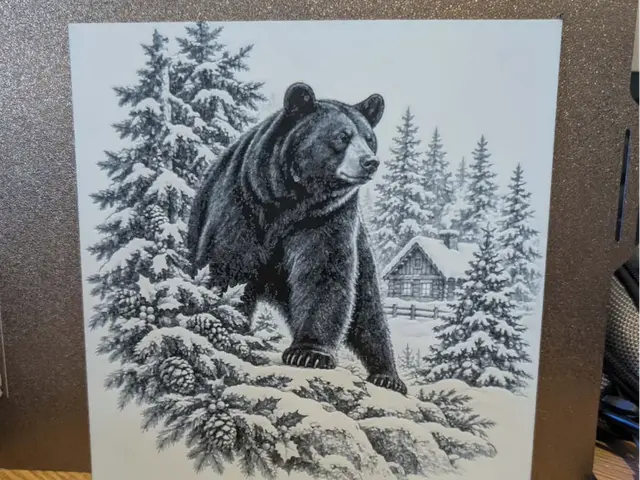 Christmas Bear scenery - hueforge