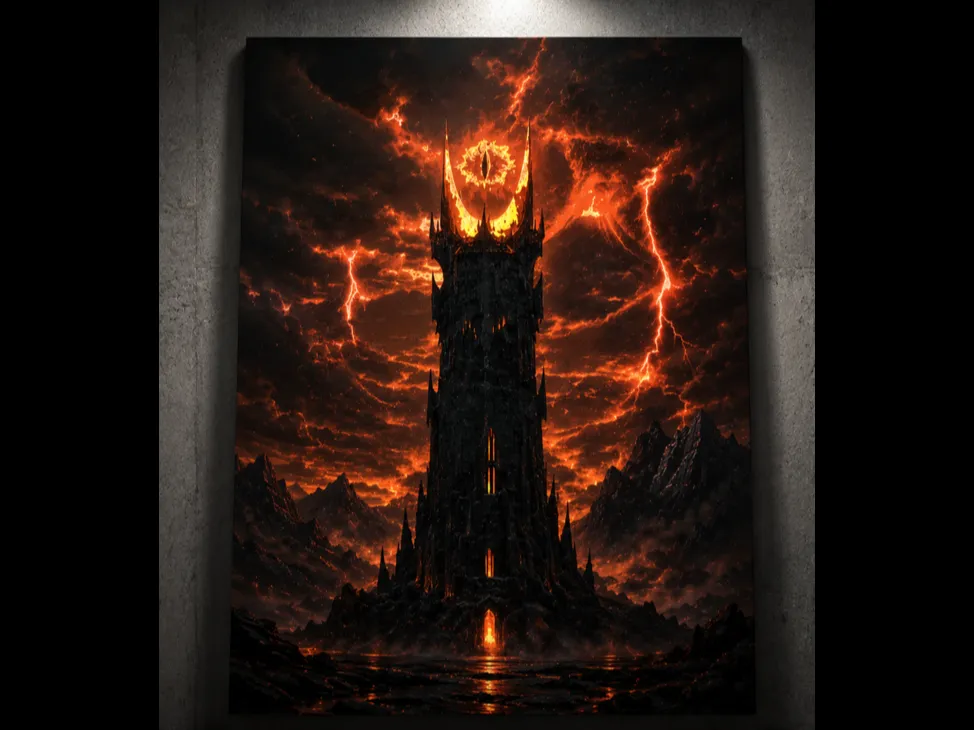 Eye of Sauron Hueforge by HueFoundry HueForge model: Eye of Sauron Hueforge by HueFoundry