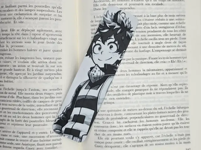 HueForge model: Bookmark Deku My Hero Academia by Kactus Fpv