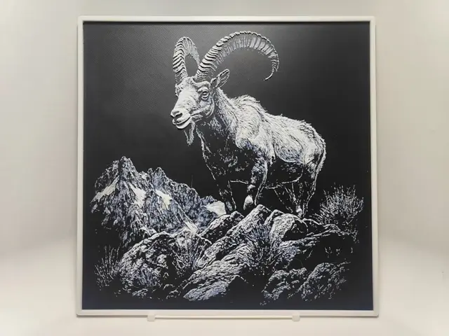 HueForge model: Alpine ibex - Hueforge by BeaN