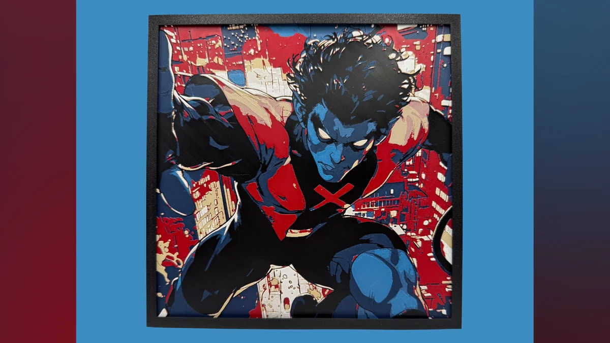 Nightcrawler - Marvel Hueforge by Canadian Gamer HueForge model: Nightcrawler - Marvel Hueforge by Canadian Gamer