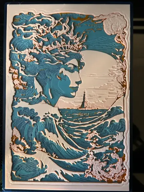 HueForge model: Lady of the Sea - Hueforge Print by cyanidesugar