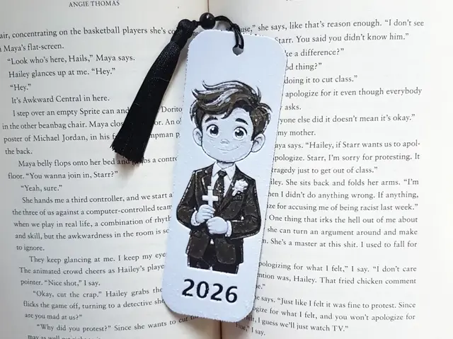 HueForge model: First Communion Boy Bookmark, 1st, Hueforge by Dame Jo