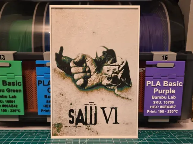 HueForge model: Saw VI Movie Poster - Hueforge Art by Lumpy3D