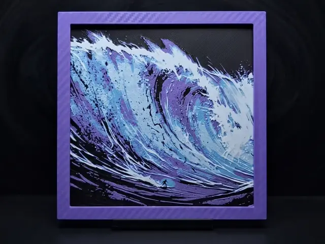 HueForge model: Surfs Up - Hueforge Wall Art by LED