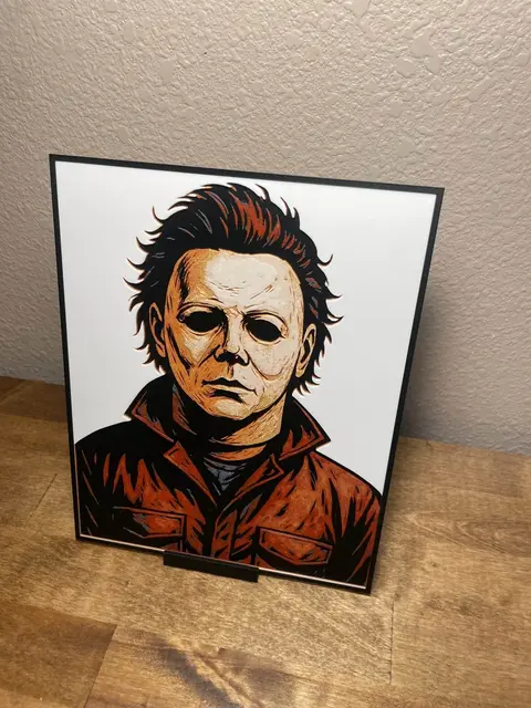 HueForge model: Michael Myers by Cloudy Nostalgia