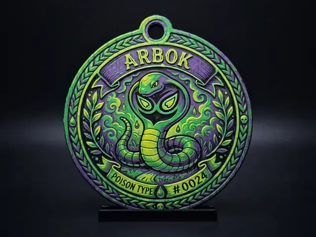 HueForge model: Arbok #0024 - Pokemon Ornament by LED
