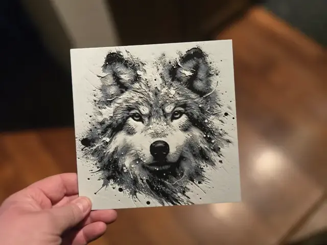 HueForge model: Graffiti Wolf Hueforge by 3Ree Printing