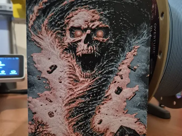 HueForge model: skull tornado hueforge by Buntsta