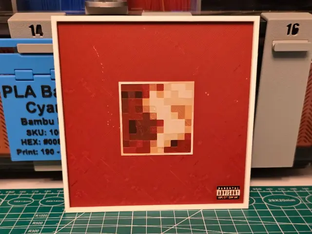 HueForge model: Kanye West "My Beautiful Dark Twisted Fantasy" Art by Lumpy3D