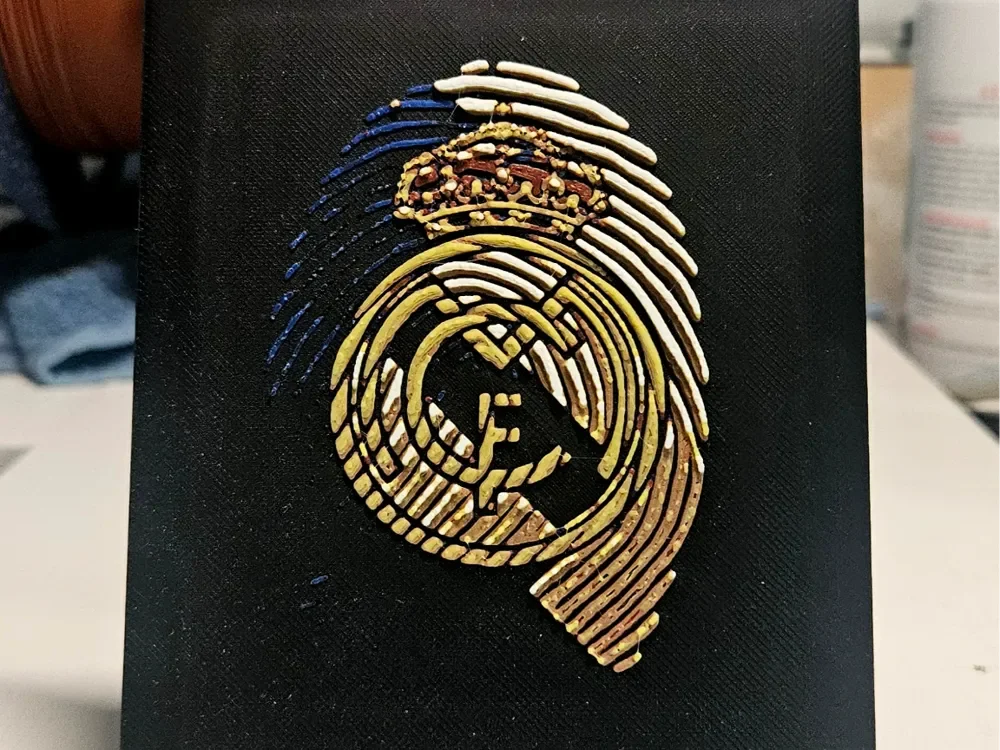 Real Madrid fingerprint by Mano's 3d_Art HueForge model: Real Madrid fingerprint by Mano's 3d_Art