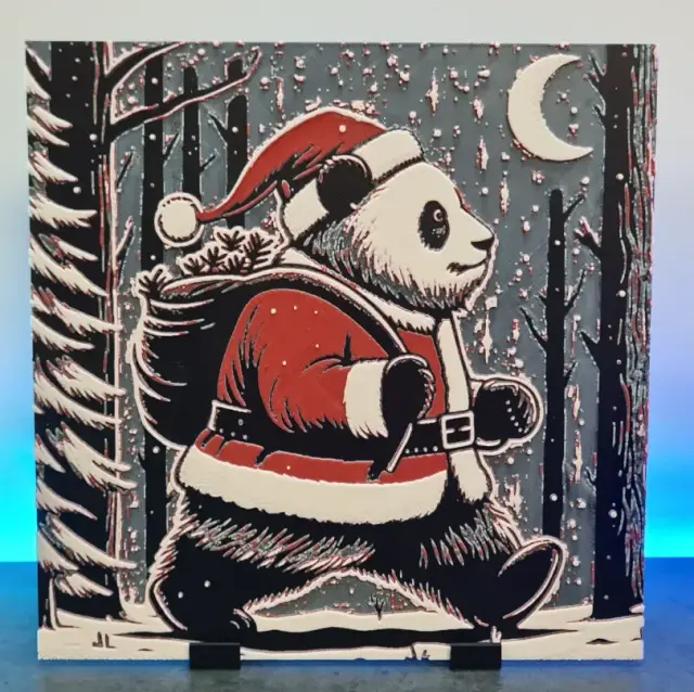 Panda Forest Christmas Hueforge
