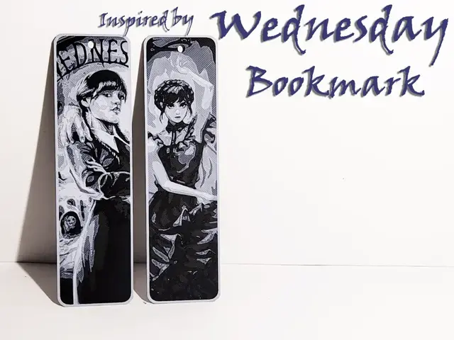 HueForge model: Inpired by Wednesday Bookmark Netlix Serie Tv by Danz