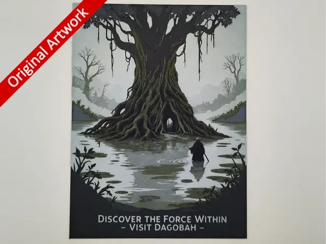 HueForge model: Dagobah travel poster - hueforge by Altf4-Formation