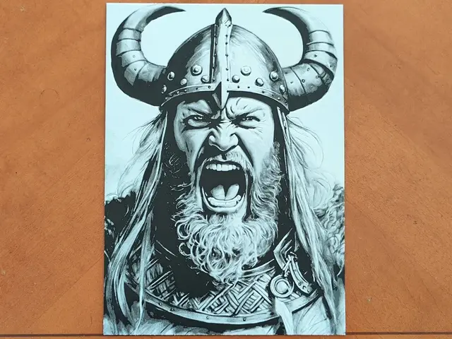 HueForge model: Viking Warrior Battle Cry Hueforge - 3 Colours by Sarge