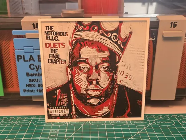 HueForge model: The Notorious B.I.G "Duets: The Final Chapter" Art by Lumpy3D