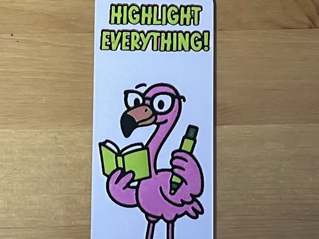 HueForge model: flamingo bookmark by Morganja
