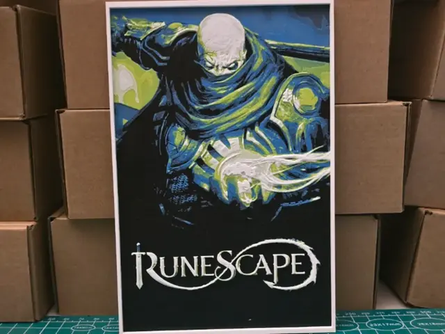 HueForge model: Runescape Poster - Hueforge Art by Lumpy3D