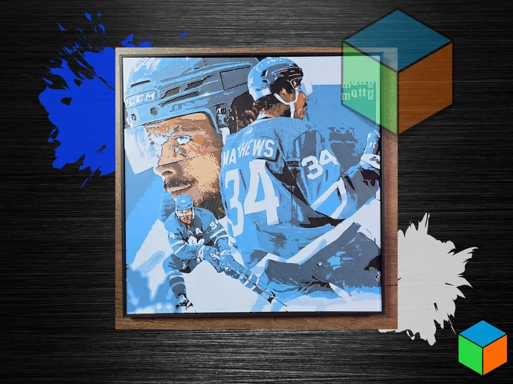 Auston Matthews — Toronto Maple Leafs HueForge by 3D Prints By Vic HueForge model: Auston Matthews — Toronto Maple Leafs HueForge by 3D Prints By Vic