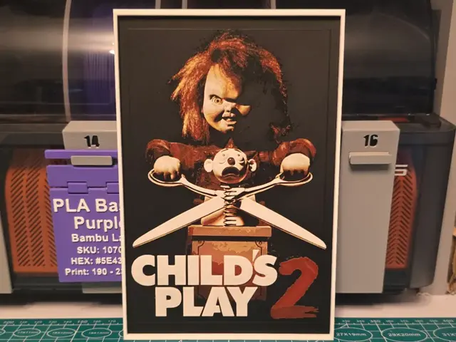 HueForge model: Child's Play 2 Movie Poster - Hueforge Art by Lumpy3D
