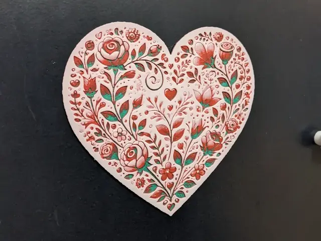 HueForge model: Heart valentines day Hueforge 2 by Seb3D