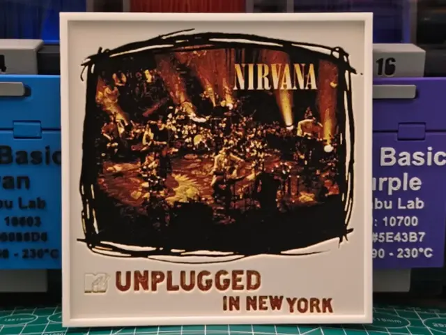 HueForge model: Nirvana "MTV Unplugged" Album - Hueforge Art by Lumpy3D