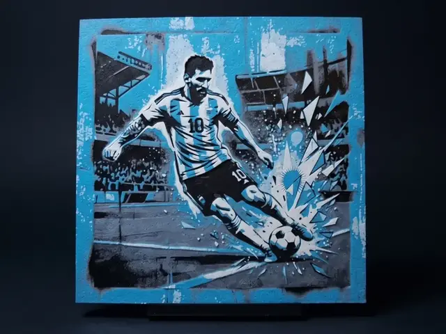 HueForge model: Messi Grafitti - Hueforge by LED