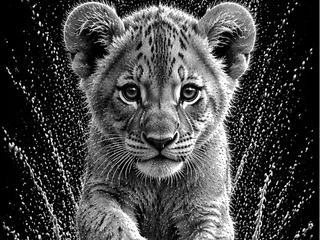 HueForge model: bookmark Lion/collectible card EASY  PRINT by Hueforge Maker