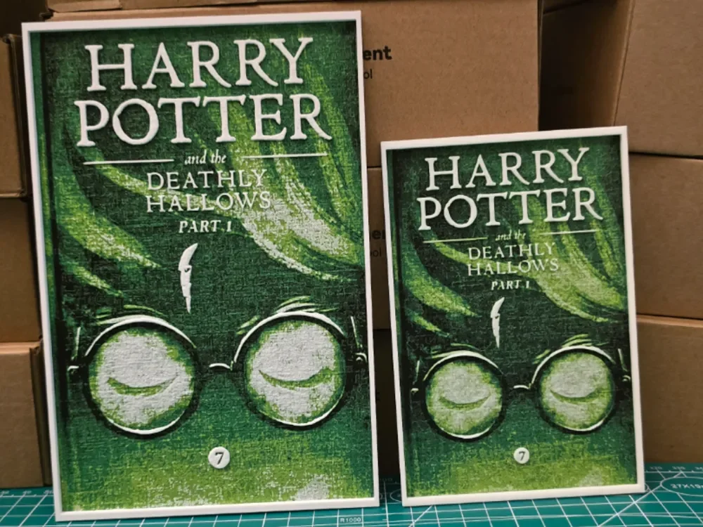Harry Potter and the Deathly Hallows Part 1 Poster by Lumpy3D HueForge model: Harry Potter and the Deathly Hallows Part 1 Poster by Lumpy3D