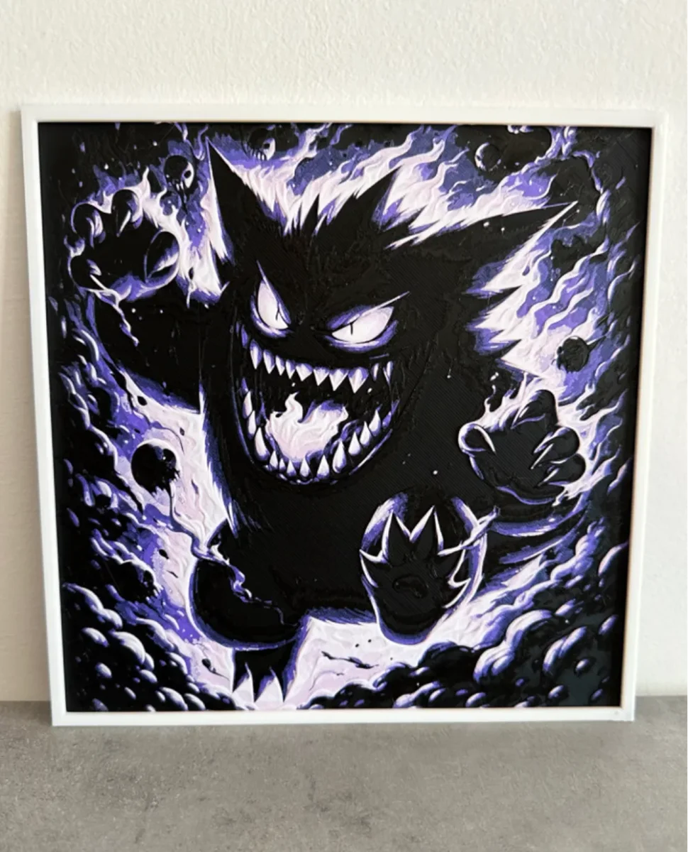 GENGAR HUEFORGE POKEMON by Giamma933 HueForge model: GENGAR HUEFORGE POKEMON by Giamma933