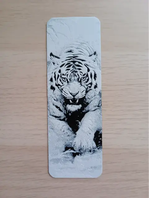 HueForge model: White Tiger Bookmark by Atrus Design