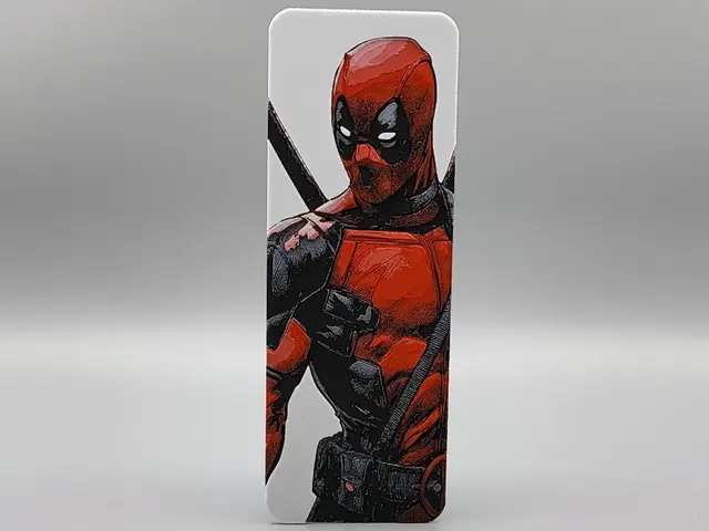HueForge model: Deadpool Bookmark - 0.2 Nozzle by Sarge