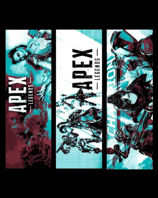 HueForge model: Set of Fanart Bookmarks Celebrating the Game Apex Legends by BooneCo3d
