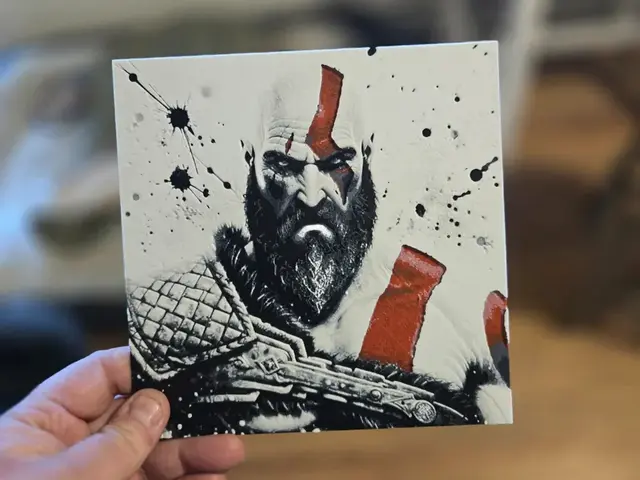 HueForge model: Graffiti Kratos Hueforge by 3Ree Printing