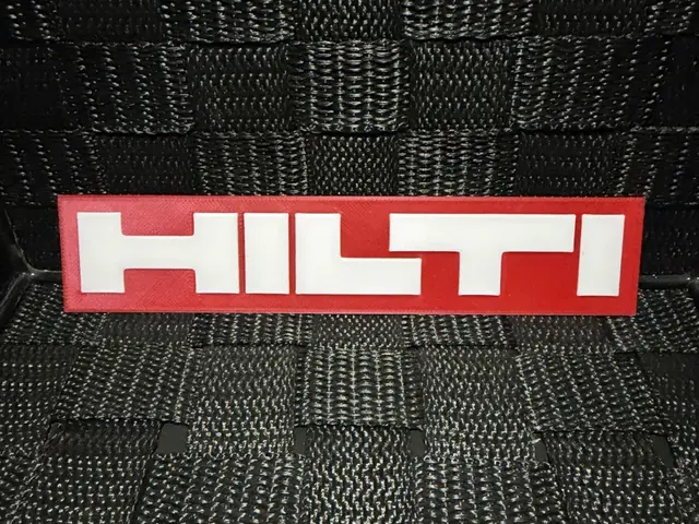 HueForge model: Hilti Logo - Hueforge by JoDau