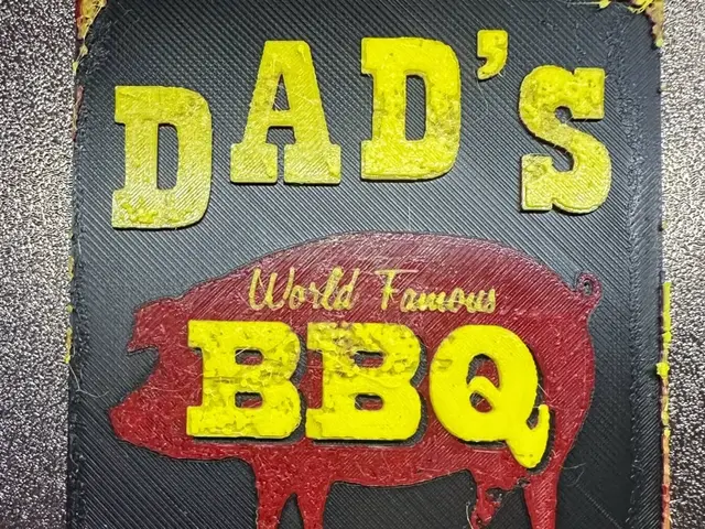 HueForge model: DAD' S BBQ Hueforge wall plate by Cré'Art 3D