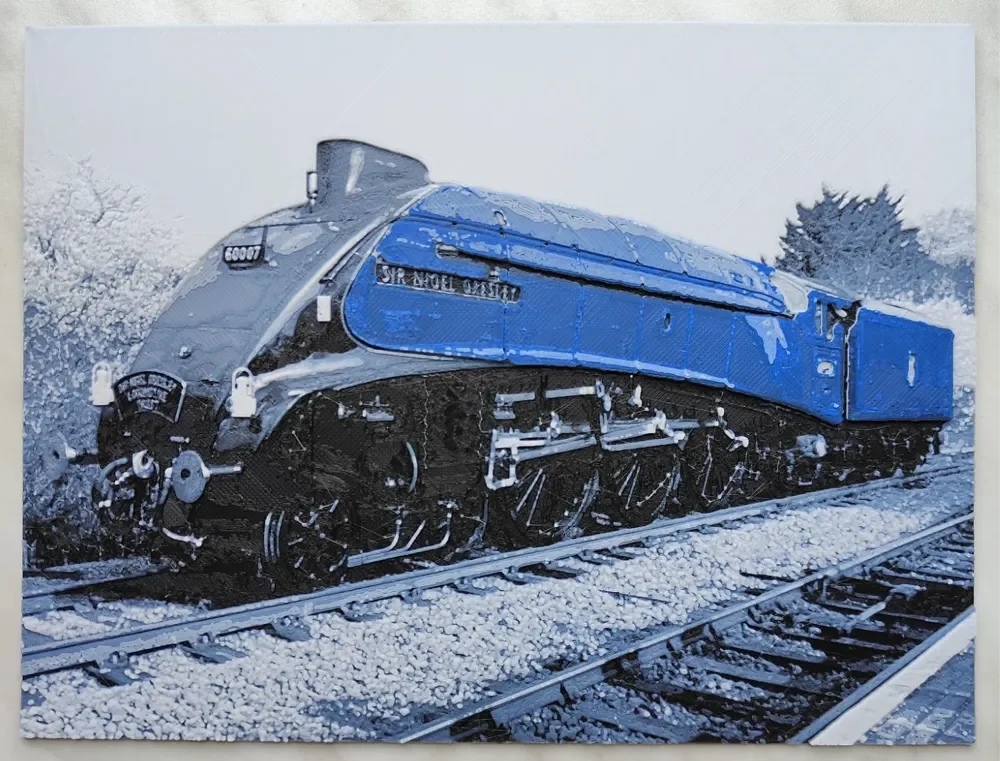 Steam locomotive Sir Nigel Gresley - Hueforge by BeaN HueForge model: Steam locomotive Sir Nigel Gresley - Hueforge by BeaN
