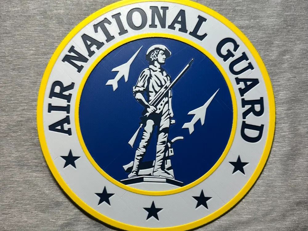 Air National Guard Logo Hueforge by Hey Ben HueForge model: Air National Guard Logo Hueforge by Hey Ben