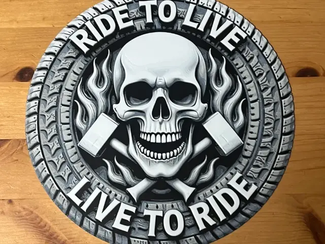 HueForge model: ride to live wall art by Morganja