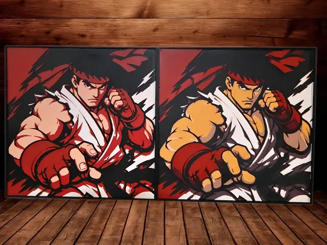 HueForge model: Ryu (incl: 4 Colour and 7 Colour) - Street Fighter by Side Quest Hues