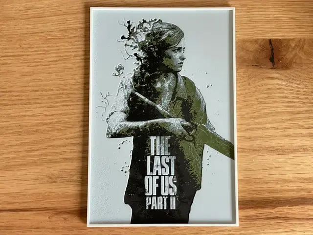 HueForge model: The Last Of Us Part 2 - Hueforge Video Game Poster by NiiON