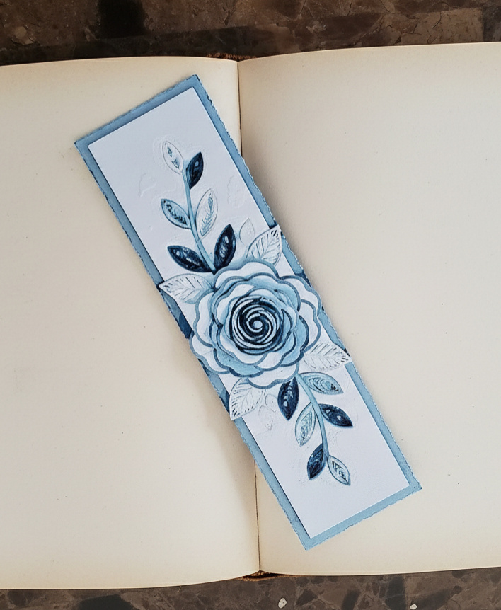 Floral Bookmark by doodleddigital HueForge model: Floral Bookmark by doodleddigital