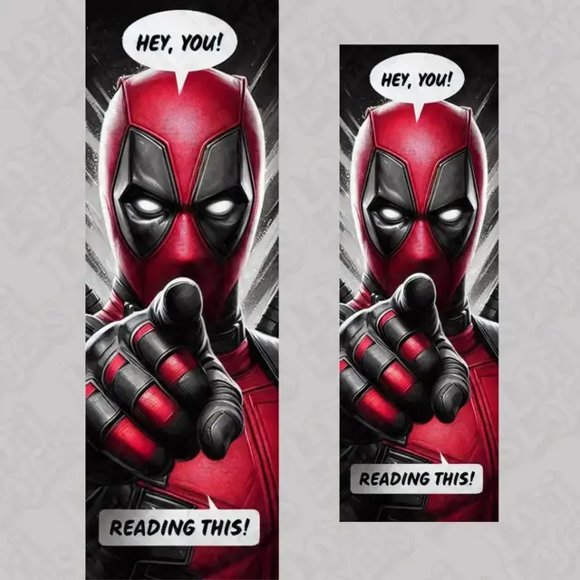 HueForge model: Deadpool 4th Wall Bookmark Hueforge by LoFi Layers