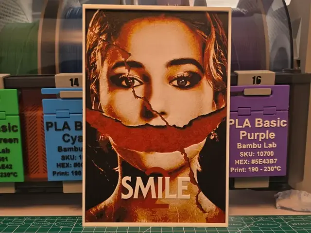 HueForge model: Smile 2 Movie Poster - Hueforge Art by Lumpy3D