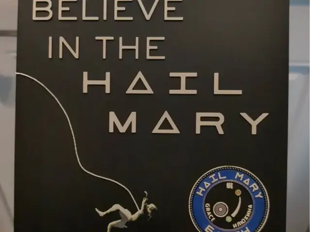 HueForge model: BELIEVE IN THE HAIL MARY - Project Hail Mary Print by IslandLooter