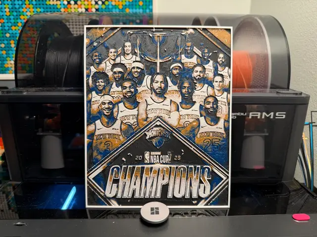HueForge model: NY Knicks NBA Cup Champs 2026 HueForge by liv_3d