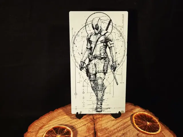 HueForge model: Deadpool hueforge 110x200mm by EternalDesigns3D