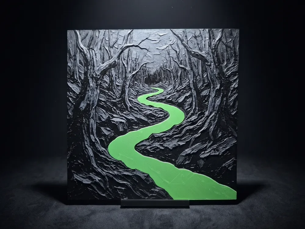Dead Forest - Hueforge Wall Art by LED HueForge model: Dead Forest - Hueforge Wall Art by LED